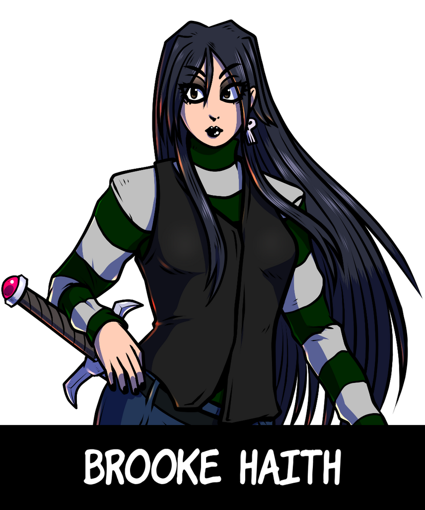 -Sword from Shadow’s Yearning- A strong fighter and a faithful friend, Brooke strives to keep those she loves safe, even in the face of this new world of supernatural dangers she finds herself in.