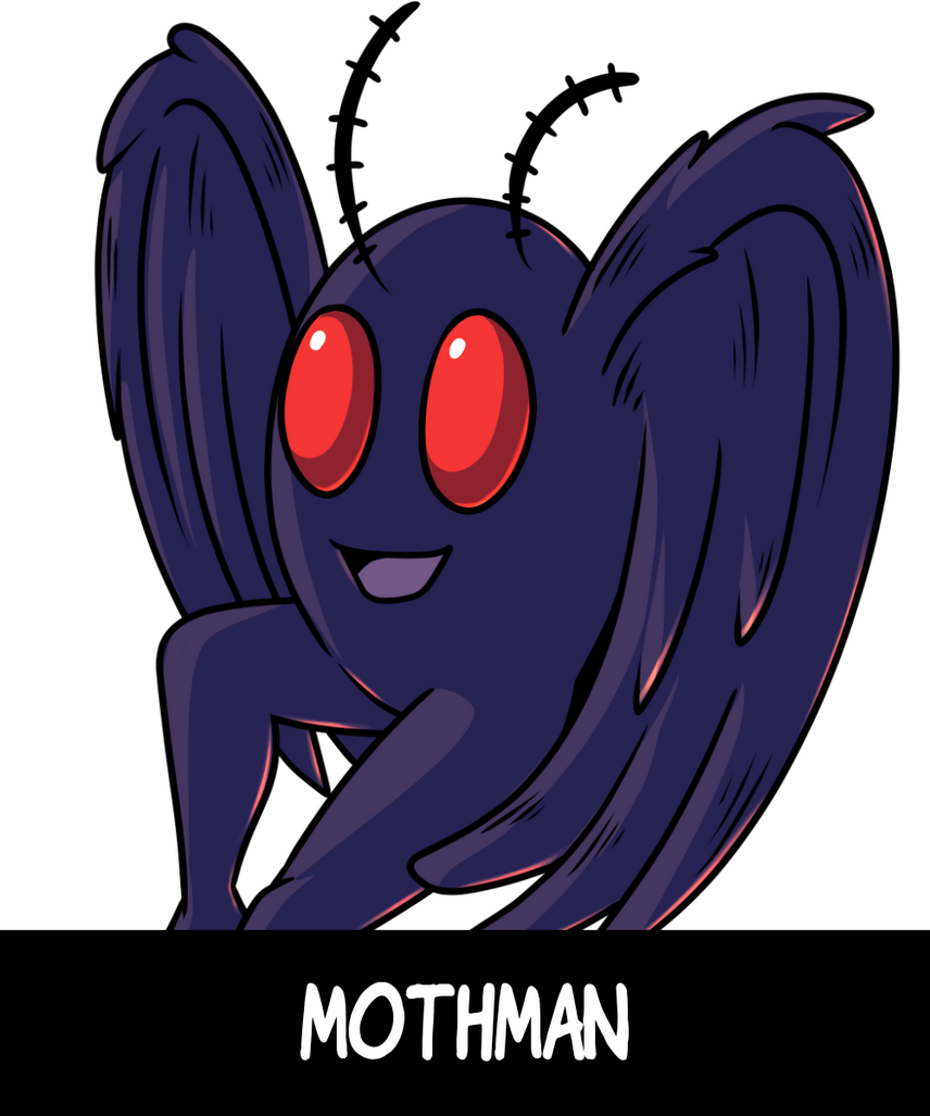 -The Penumbral Prognosticator- The Legendary Mothman! A fun-loving guy who loves watching TV and traveling the world. Since saving Jaquie's life years ago, the two have been close friends.