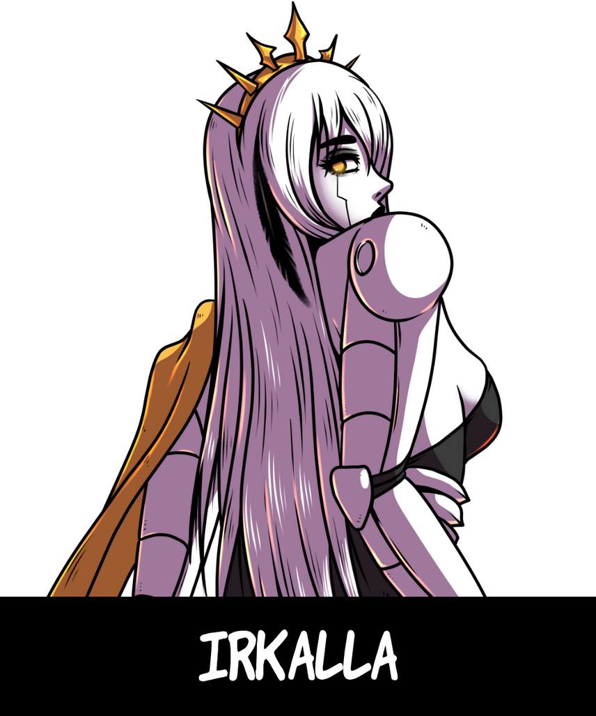 -The Dust-Buried Rose- She rules over The Underworld as Queen, guiding all perished, and offering them protection from further harm. She wishes only to see the living blossom and prosper.